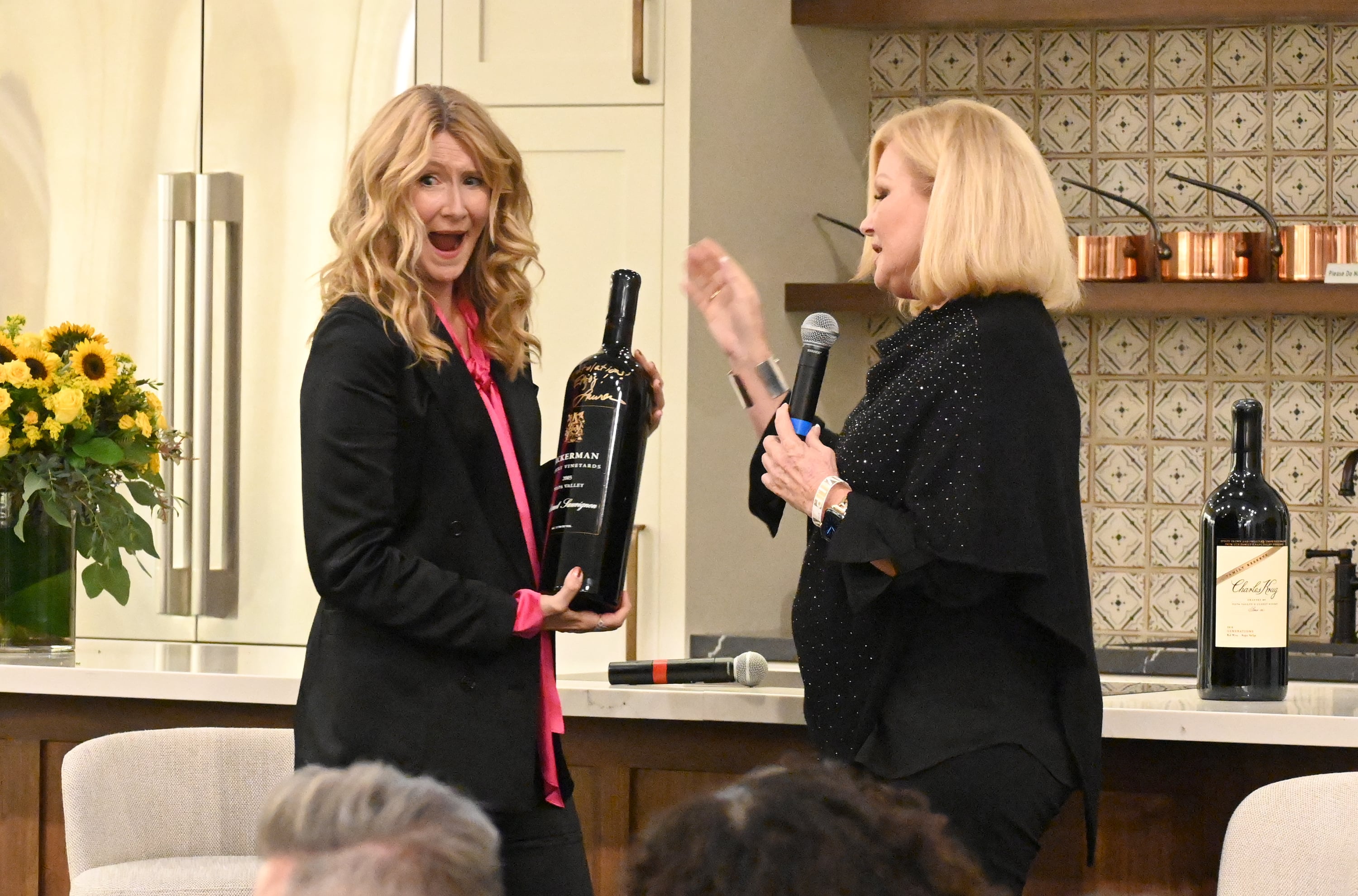 Festival conversation and wine experience onstage