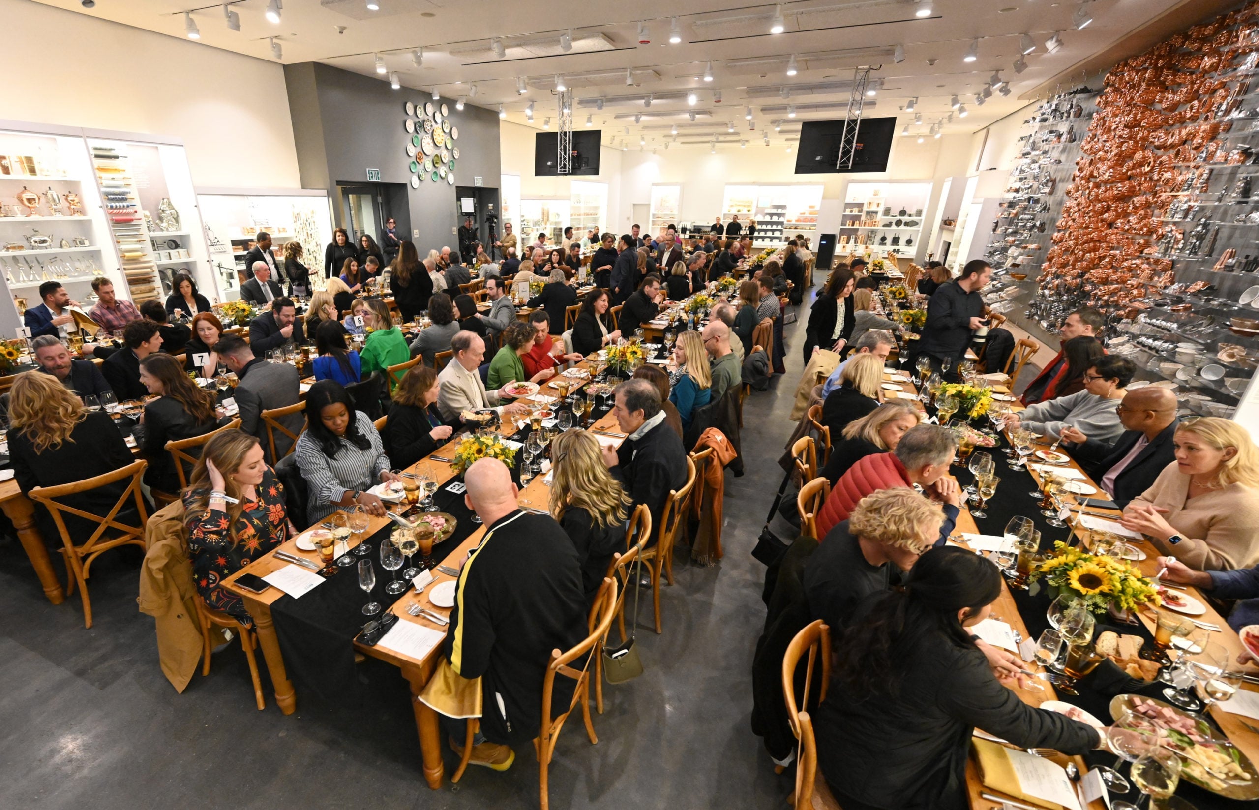 Large Napa Valley gathering connecting film, food, wine and hospitality